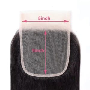 5*5 Closure Brazilian Straight