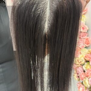 10" 5*5 Authentic Vietnamese Bone Straight Black Closure